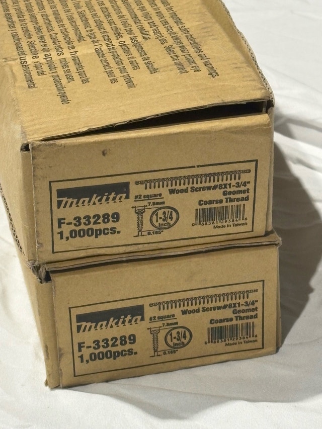 Makita Collated Wood Screws #8 x 1-3/4” – 1000 Pack - photo 2