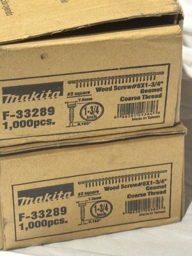 Makita Collated Wood Screws #8 x 1-3/4” – 1000 Pack - photo 4