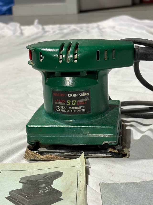Craftsman 1/4 Sheet Orbital Sander w/ Box & Manual - photo 3