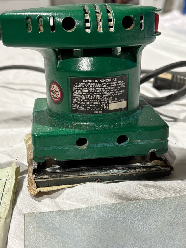 Craftsman 1/4 Sheet Orbital Sander w/ Box & Manual - photo 4