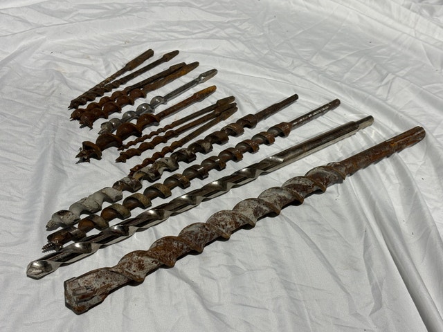 Large Auger Drill Bit Lot w/ Case – Wood & SDS Contractor Bits - photo 3