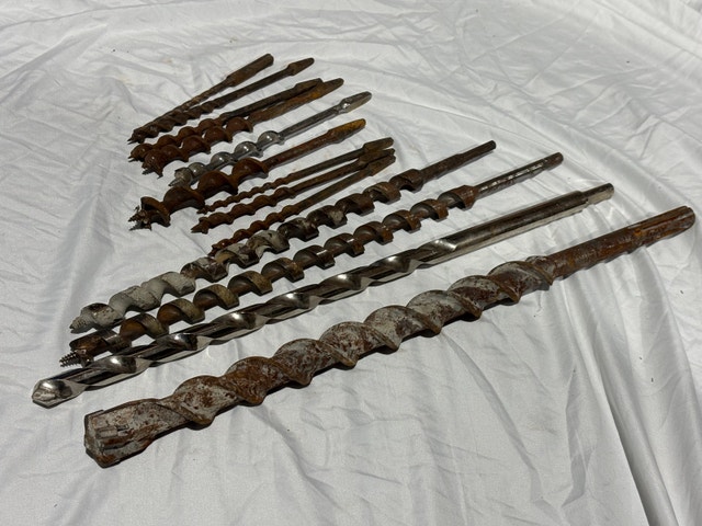 Large Auger Drill Bit Lot w/ Case – Wood & SDS Contractor Bits - photo 4