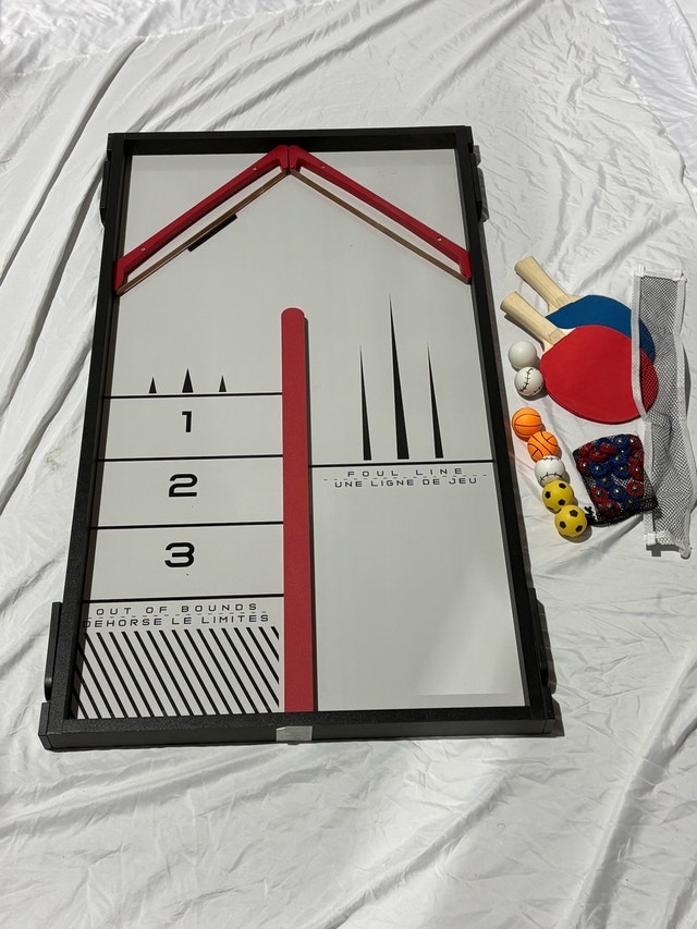 Majik 2-in-1 Flipperz Tabletop Game: Ping Pong & Shuffleboard - photo 2