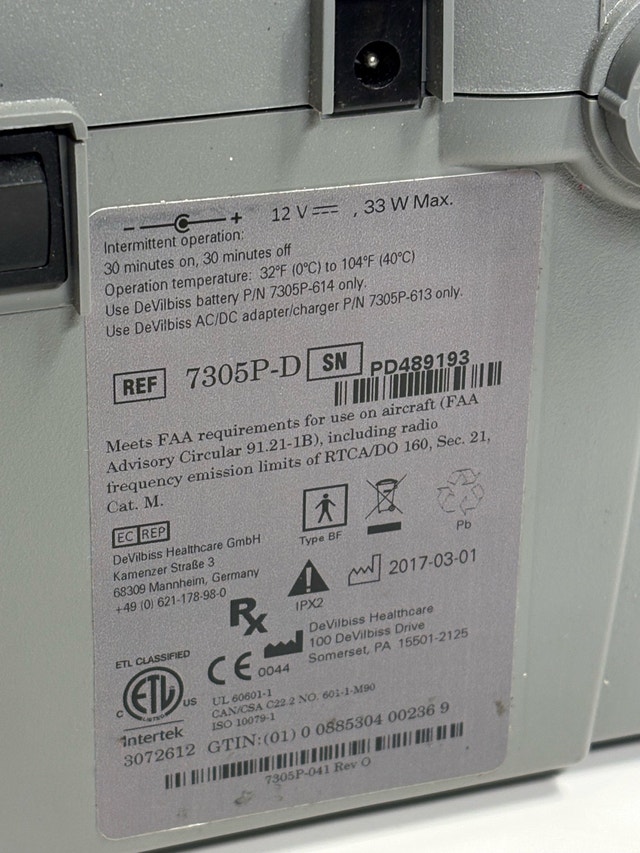 DeVilbiss Vacu-Aide Suction Unit (7305P-D) - Tested - photo 4