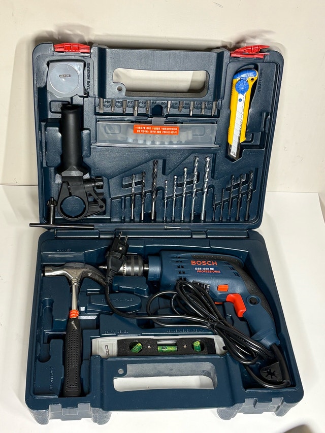 Bosch GSB 1300 RE Professional Hammer Drill Kit – Complete Set