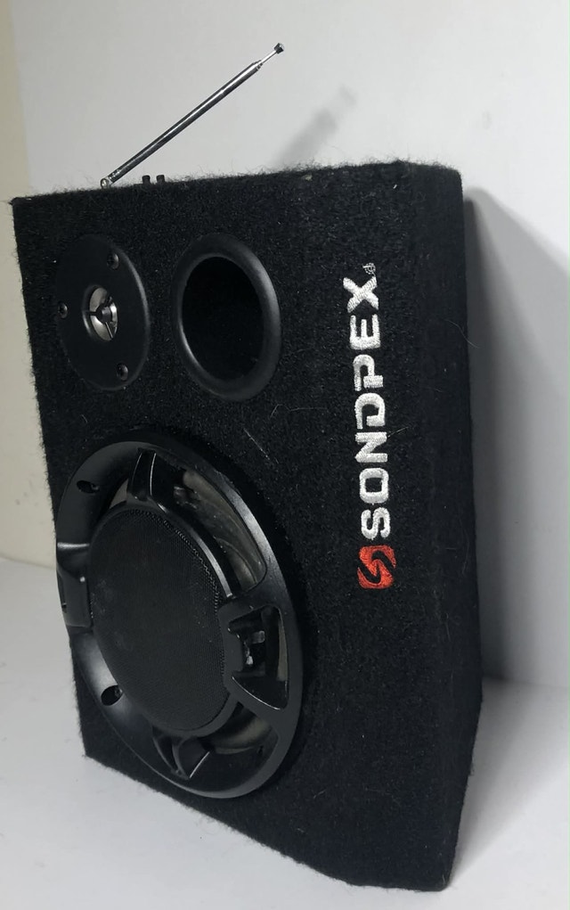 SONDPEX Portable Speaker – FM, USB, SD Card Support