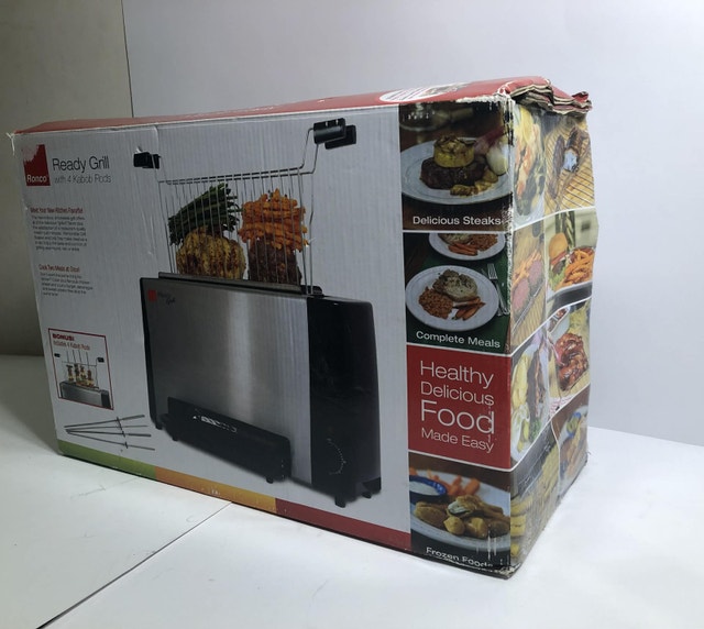 Ronco Ready Grill – Indoor Smokeless Grill + Kabob Set! - photo 5