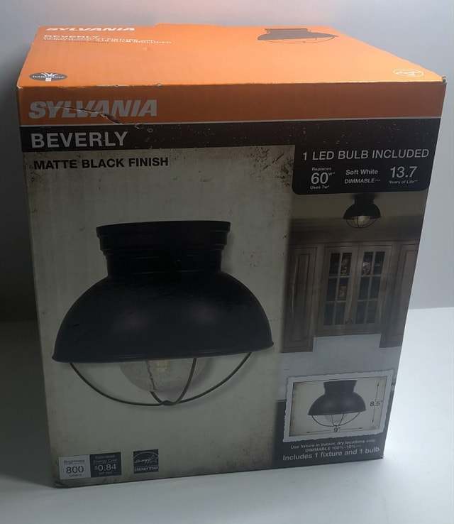 SYLVANIA Vintage Barn Cage Light Fixture - photo 3