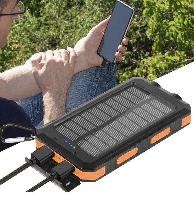 Solar Portable Power Bank 36800mAh w/ LED Light - photo 5