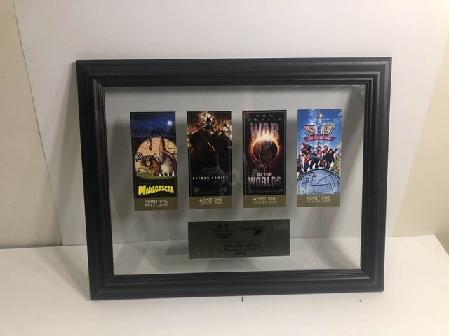 Framed Movie Tickets – 2005 Collector Piece