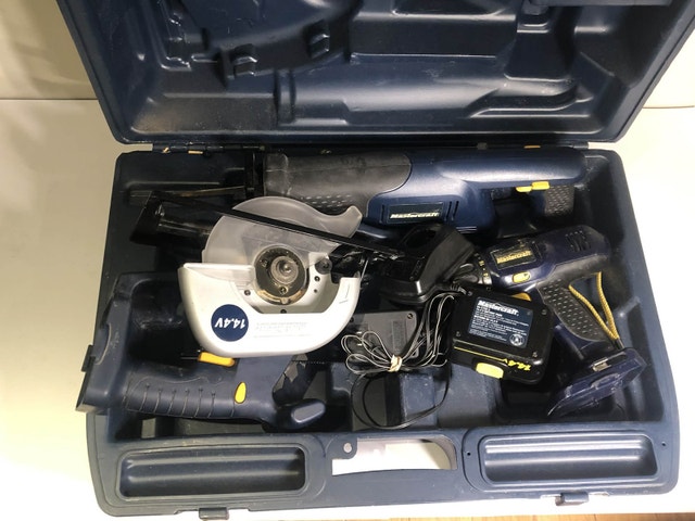 Mastercraft 14.4V Cordless Power Tool Set - 3 Tools + Case - photo 4