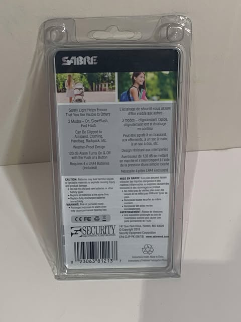 Good Finds | SABRE Personal Alarm with Clip & Light – Pink - photo 3