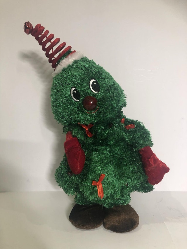 Animated Singing Christmas Tree Plush Holiday Decor