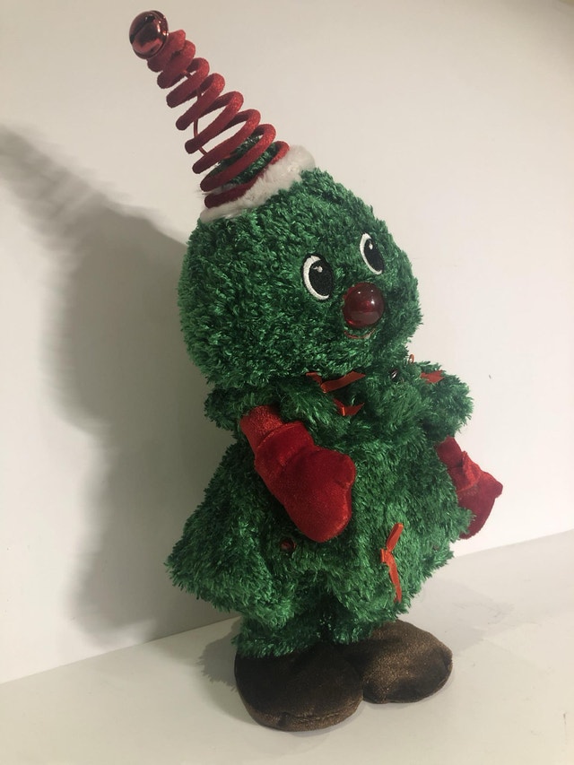 Animated Singing Christmas Tree Plush Holiday Decor - photo 4