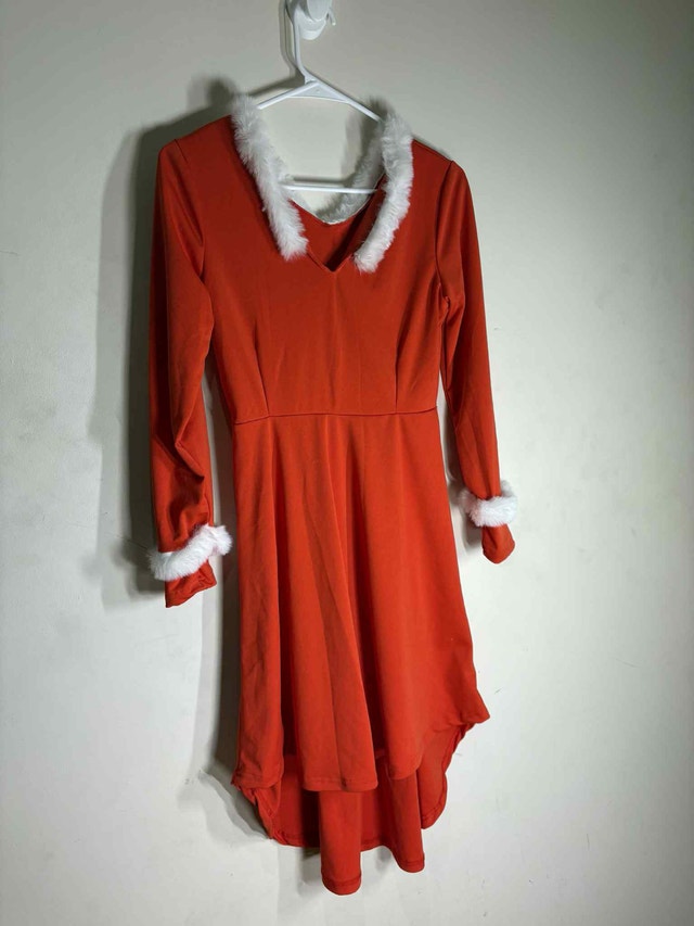 Red Holiday Dress Size Small w/ Faux Fur Trim | Good Finds - photo 5