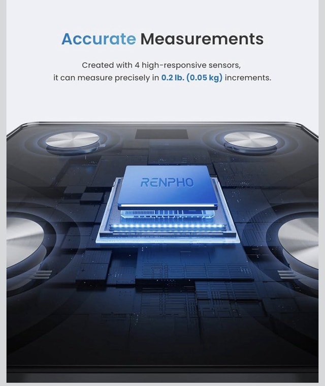 RENPHO Smart Scale - Body Fat, BMI, Bluetooth App Sync, NEW - photo 3