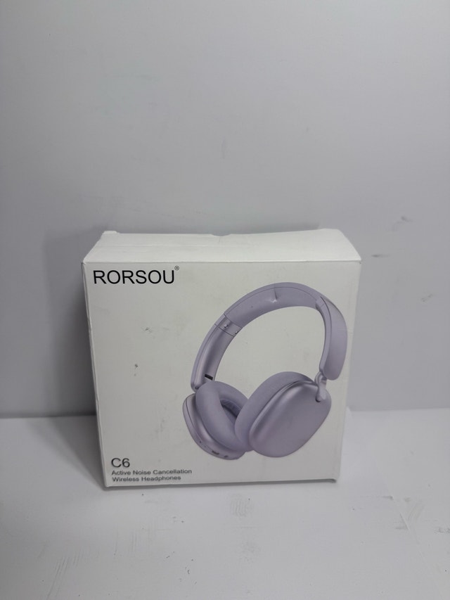 RORSOU C6 ANC Headphones – Wireless, 60H, Purple - photo 2