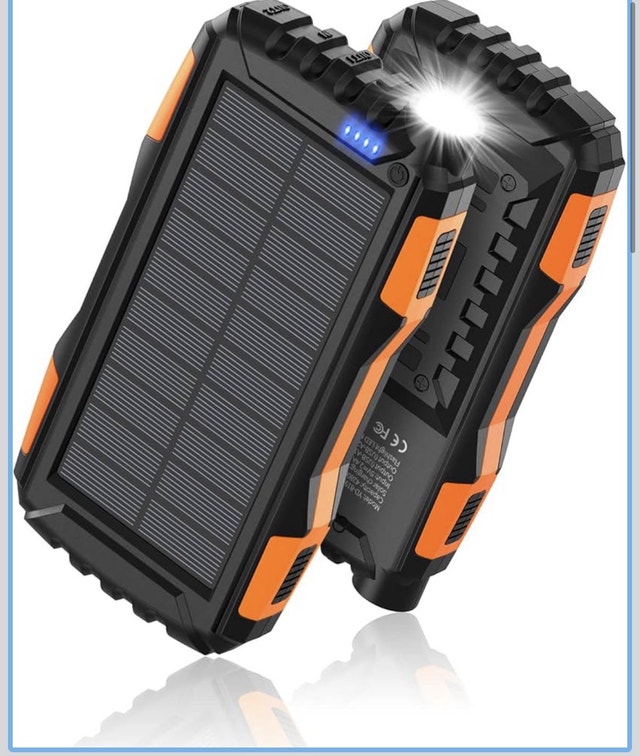 Solar Power Bank 42800mAh – Rugged, LED, Fast Charging