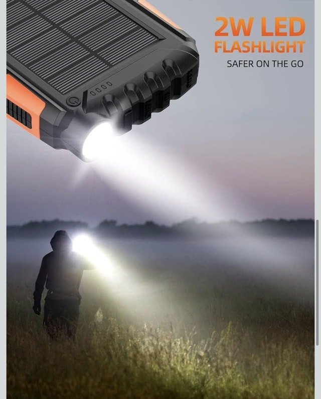 Solar Power Bank 42800mAh – Rugged, LED, Fast Charging - photo 5