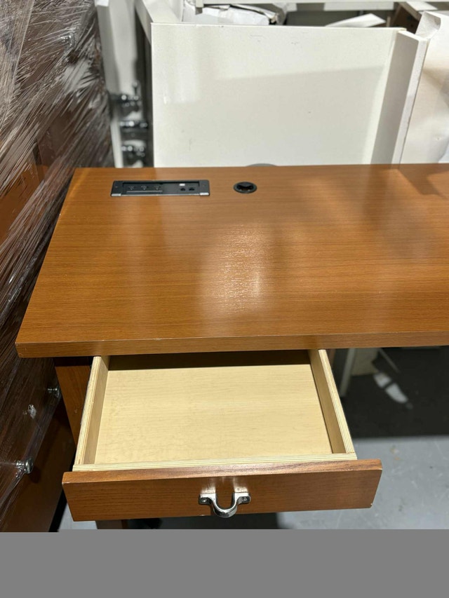 Solid Wood Desk w/ Power Bar – Hotel Grade - photo 2