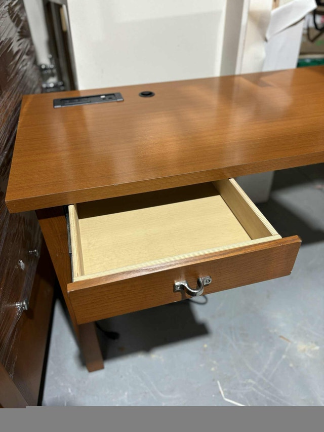 Solid Wood Desk w/ Power Bar – Hotel Grade - photo 5