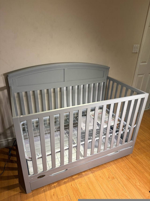 Convertible Crib with Storage – Assembled & Ready