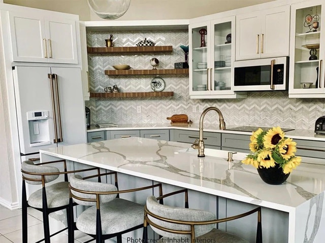 Mosaic Alaska Collection Pearl Island Chevron Tile - photo 5