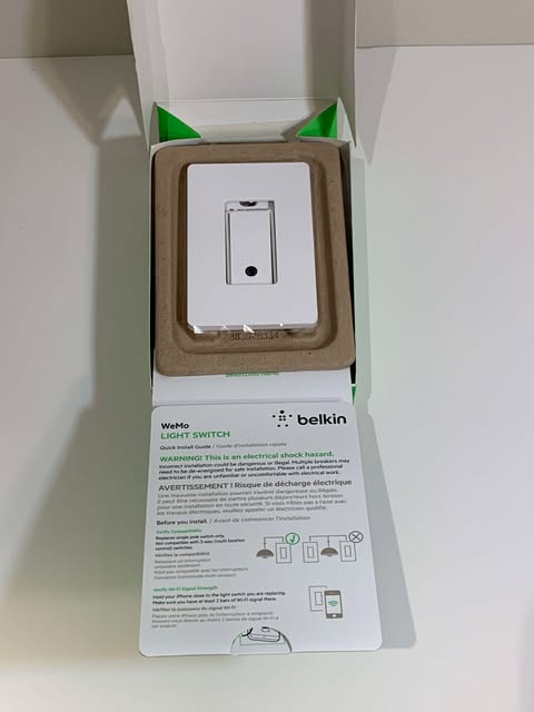 Belkin WeMo Wi-Fi Light Switch - New - photo 2