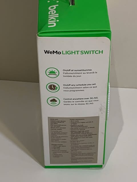 Belkin WeMo Wi-Fi Light Switch - New - photo 4