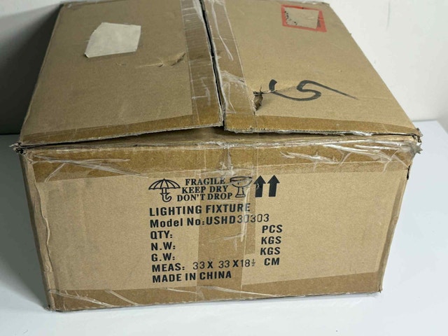 Brand-new WUZUPS Model USHD30303 3-light ceiling/vanity fixture. - photo 4