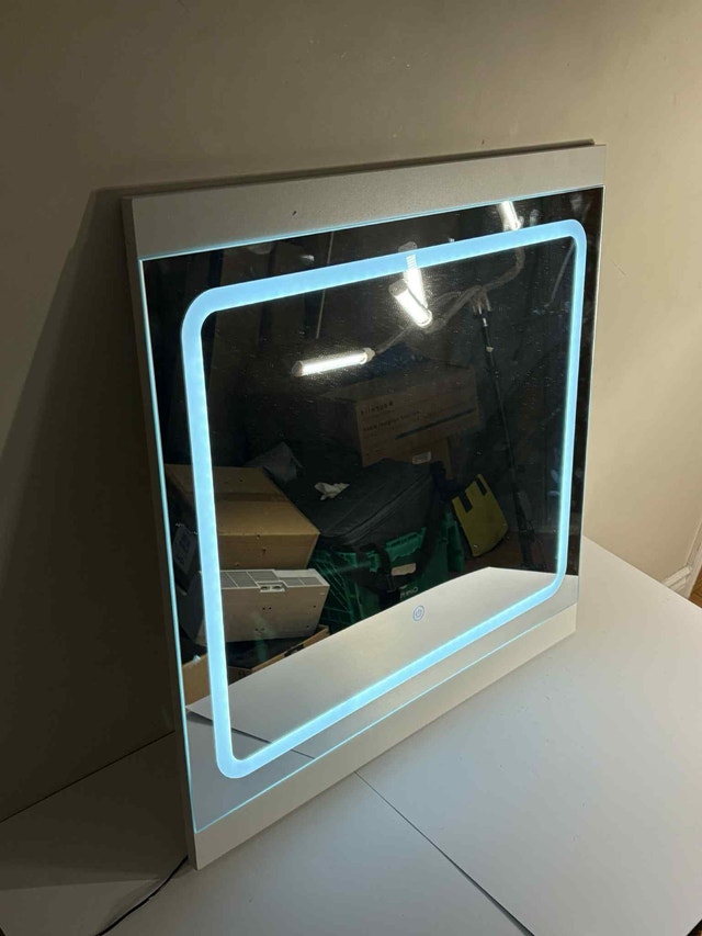 LED Vanity Mirror w/ Touch Light | 27.5”x27.75” | Good Finds - photo 5