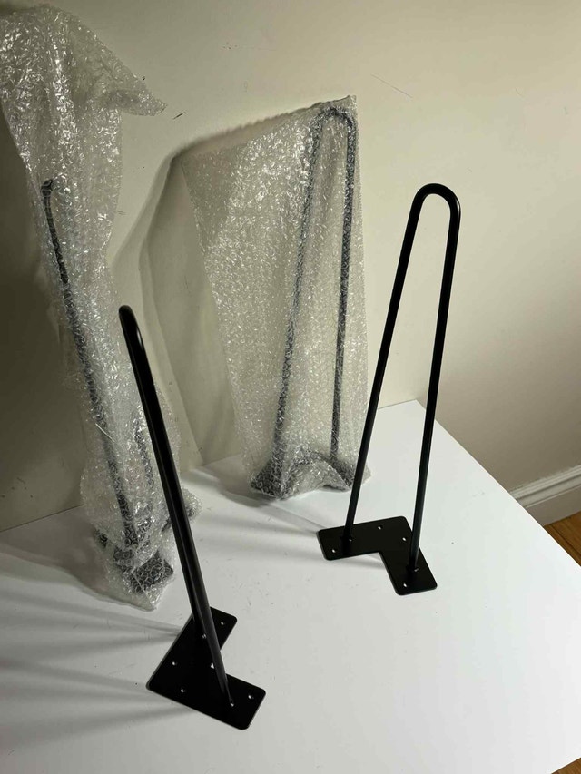 19" Black Metal Hairpin Table Legs (Set of 4) | Good Finds - photo 4