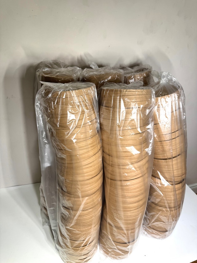 Compostable Kraft Paper Lids (300pc – New)