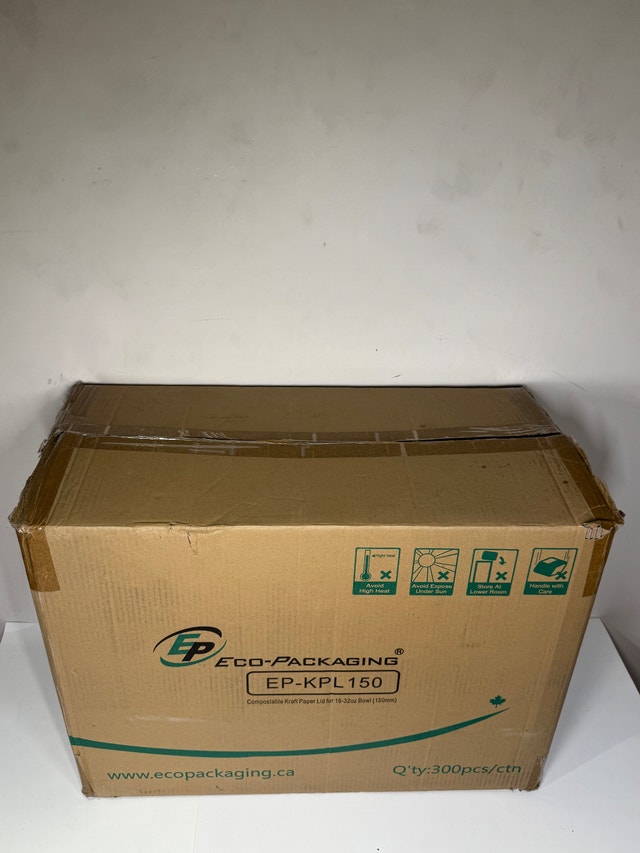Compostable Kraft Paper Lids (300pc – New) - photo 3