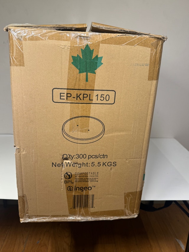 Compostable Kraft Paper Lids (300pc – New) - photo 4