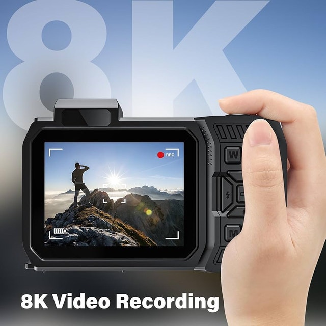 8K Waterproof Digital Camera – 70MP, WiFi, Dual Screen - photo 3
