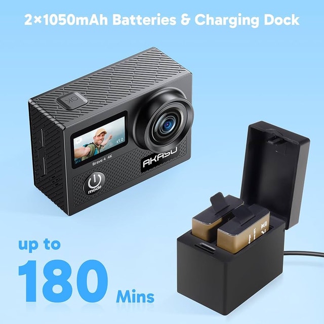 AKASO Brave 4 Action Camera - 4K, WiFi, Waterproof - photo 5