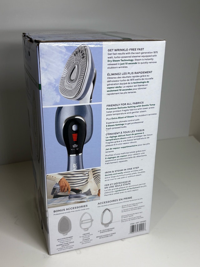 Conair 2-in-1 Turbo Steamer & Iron – Like New – $75 - photo 3