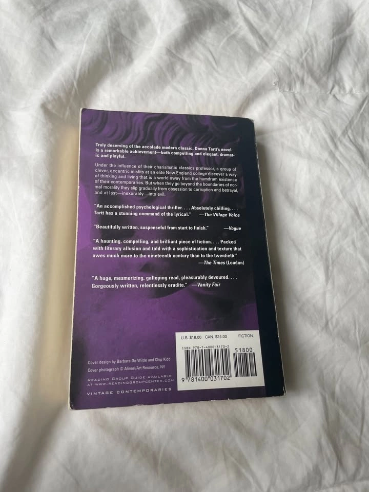 The Secret History By Donna Tartt - photo 3