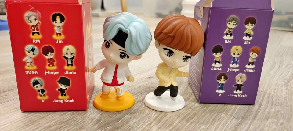 BTS McDonald's Happy Meal Figures - Suga & Jimin