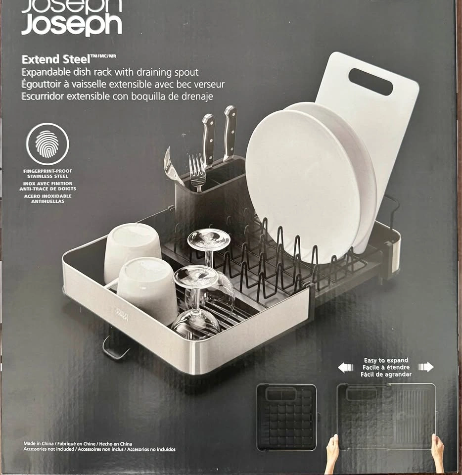 Joseph Joseph Stainless-Steel Extendable Dish Rack