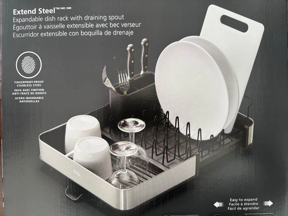 Joseph Joseph Stainless-Steel Extendable Dish Rack - photo 3