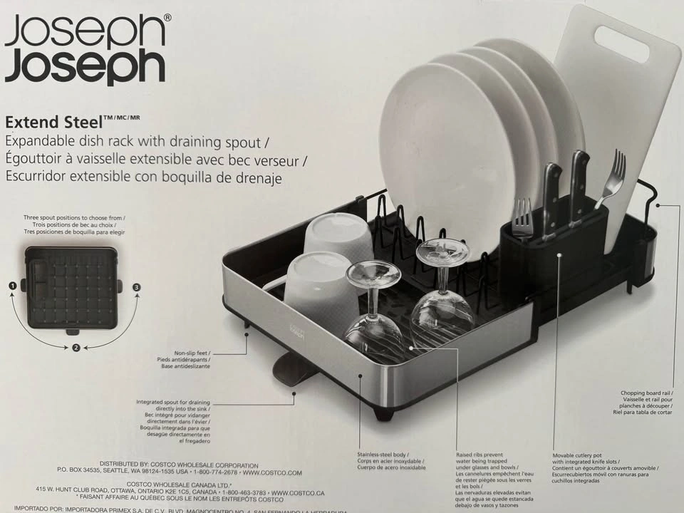 Joseph Joseph Stainless-Steel Extendable Dish Rack - photo 5