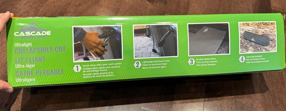 CASCADE Collapsible Cot camping *NEW* - photo 2