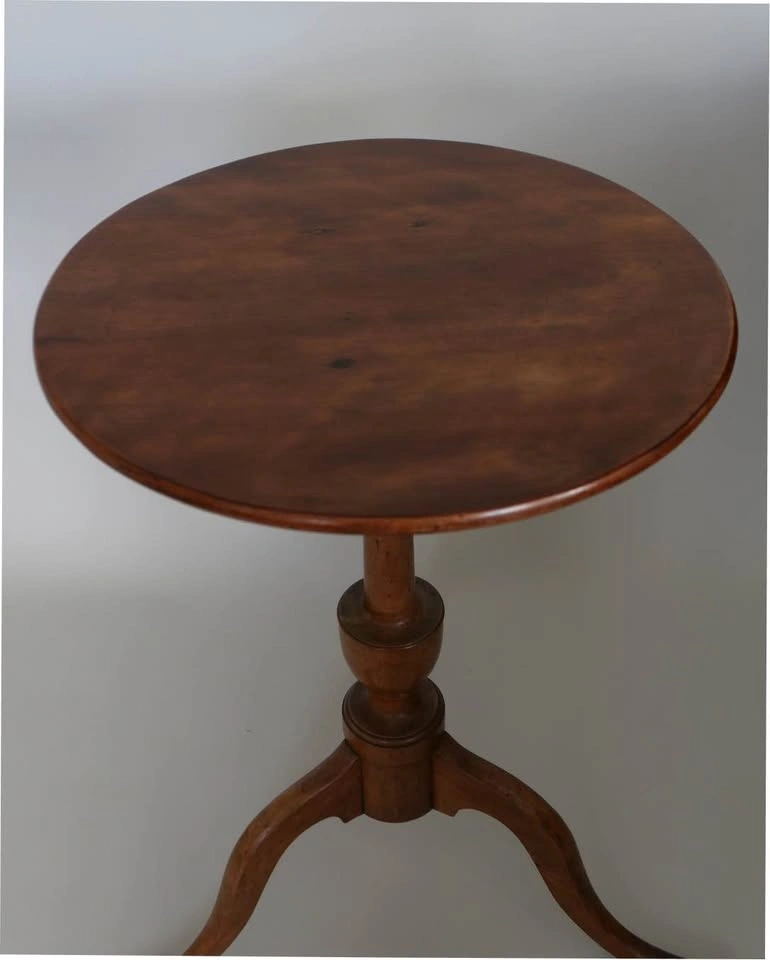 Antique Wooden Queen Anne Candle Stand - photo 4