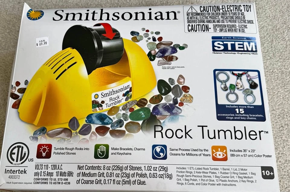 Smithsonian Rock Tumbler and Accessories