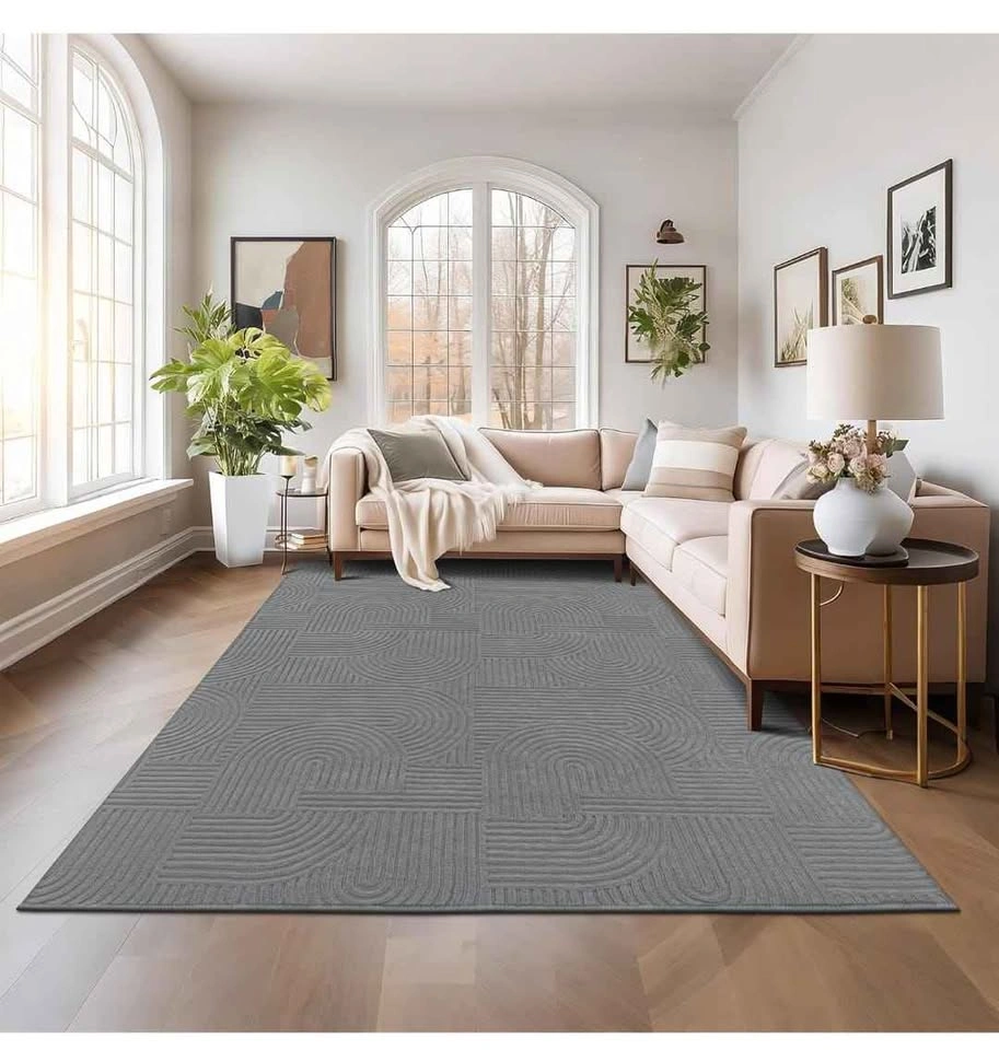 8x10 Washable Area Rugs - Grey Boho Style - photo 2