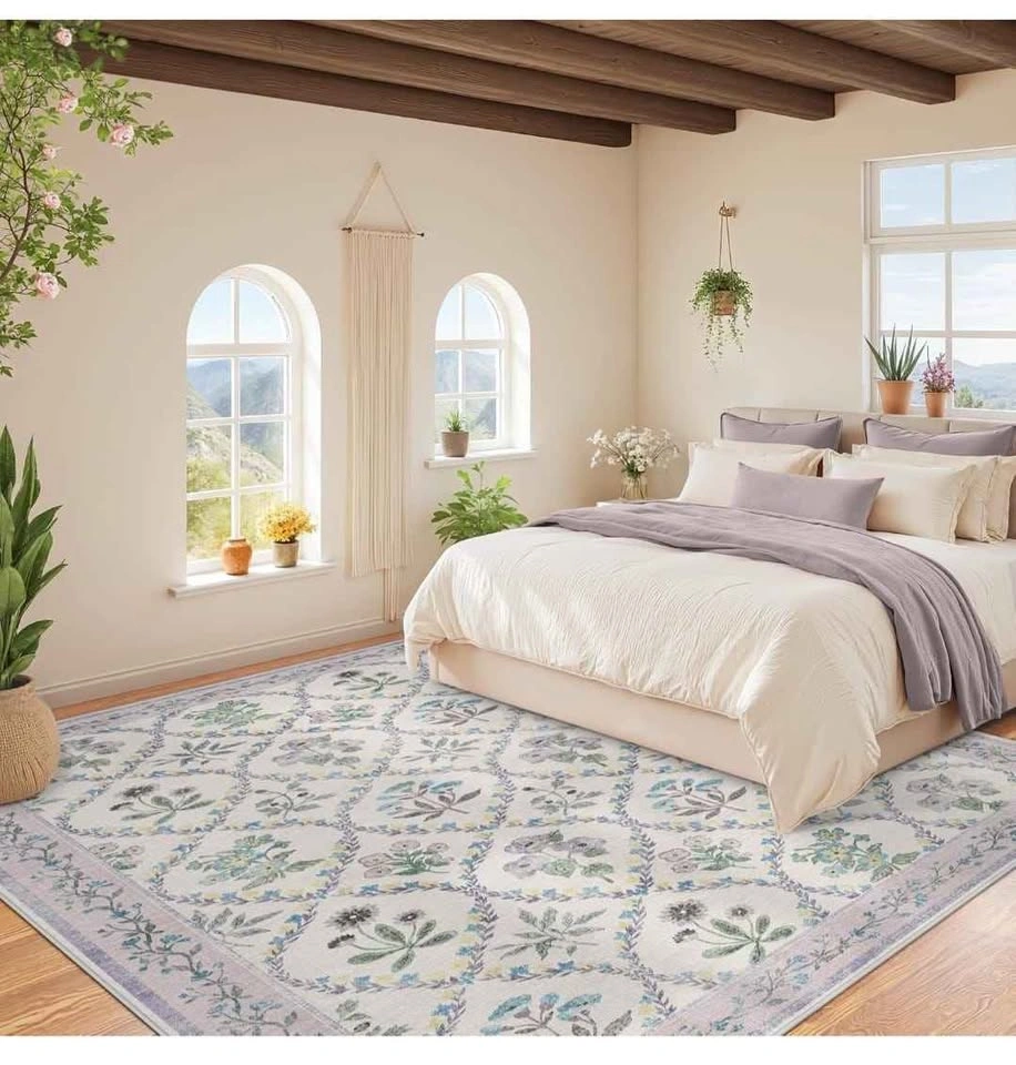 8x10 Washable Area Rug - Boho Purple - photo 2