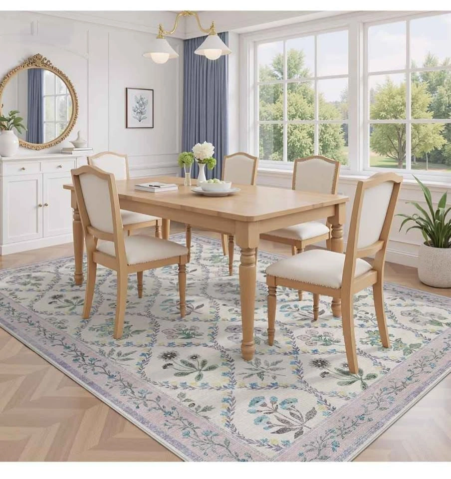 8x10 Washable Area Rug - Boho Purple - photo 3