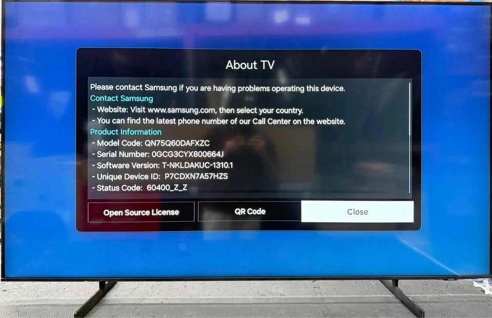 Samsung 75” Smart TV – 4K QLED - photo 4